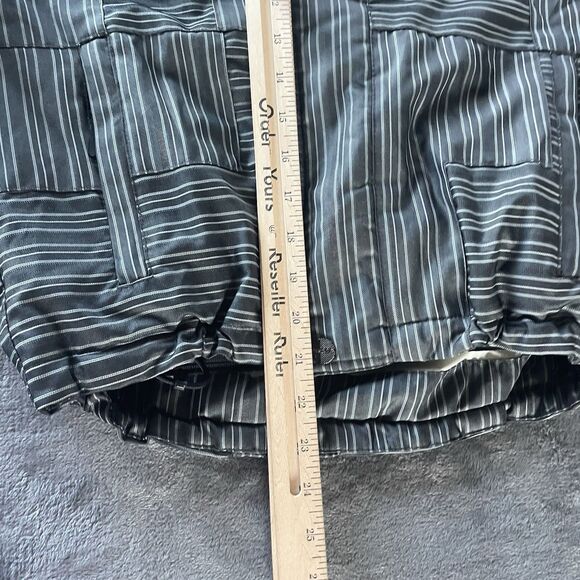 RIPZONE Snow Jacket Youth Small Grey Striped Core 5000MM FLEECE Lined Hooded Ski - Picture 10 of 16